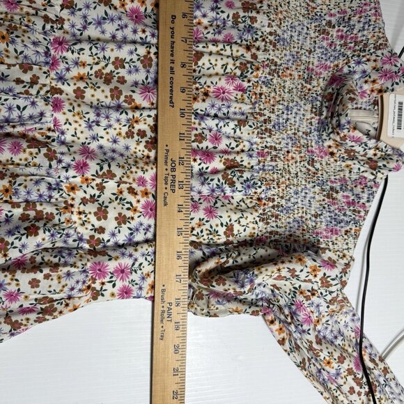 Munthe Mini Dress Floral Long Sleeve size 42/10 Boho Flirty Cottage Spring Date - Picture 12 of 12